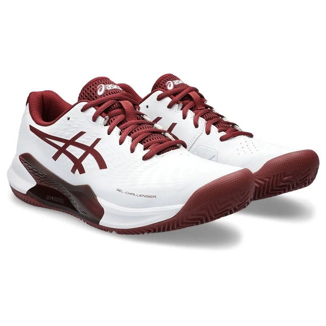Tênis Asics Gel Challenger 14 Clay Branco/Vinho