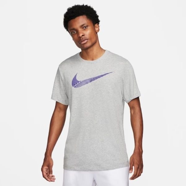 NN  Camiseta Nike Manga Curta DF TEE 2 YR Swoosh Cinza