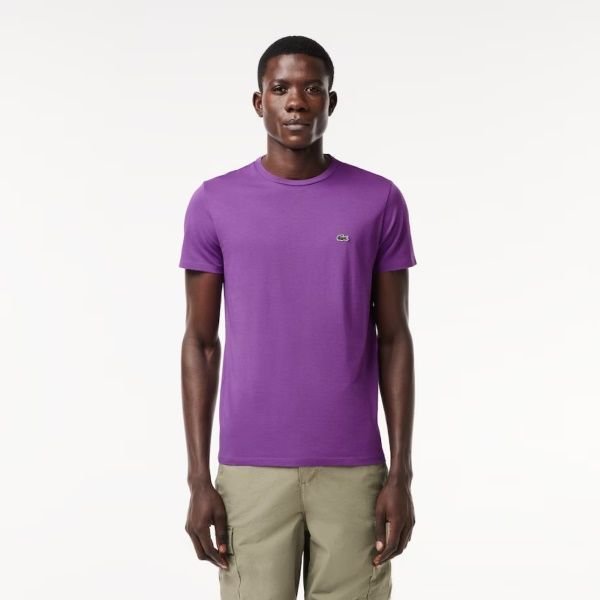 Camiseta Lacoste TH6709 Roxo