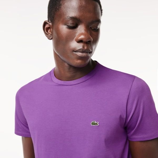 Camiseta Lacoste TH6709 Roxo