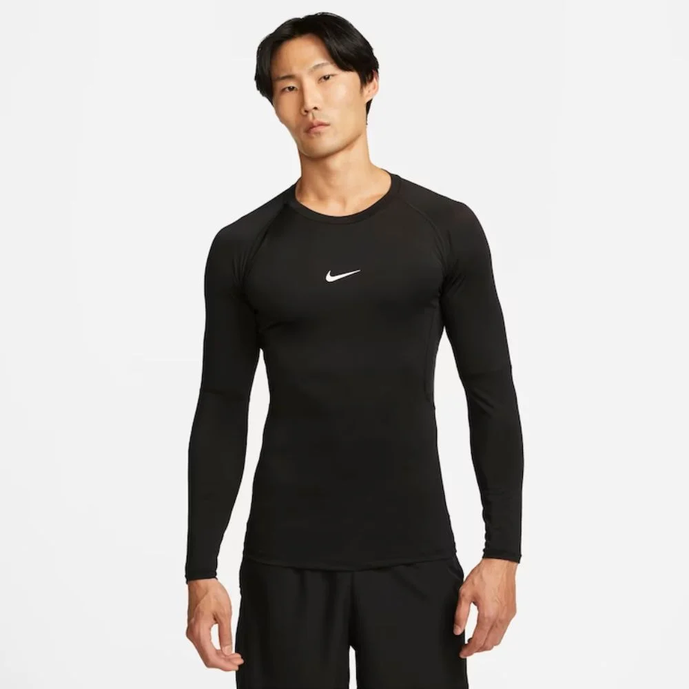 Camiseta Nike Manga Longa Pro Dri-FIT Pro Preta