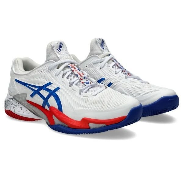 Tênis Asics Court FF 3 Novak Clay Branco/Azul Tênis Asics Court FF 3 Novak Clay Branco/Azul