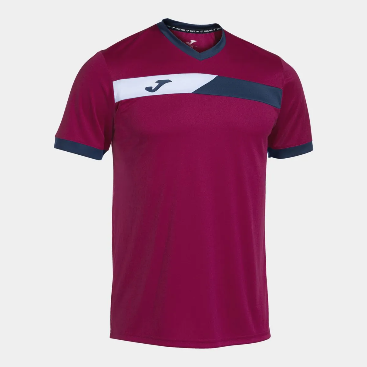01 camiseta joma court azul vermelho