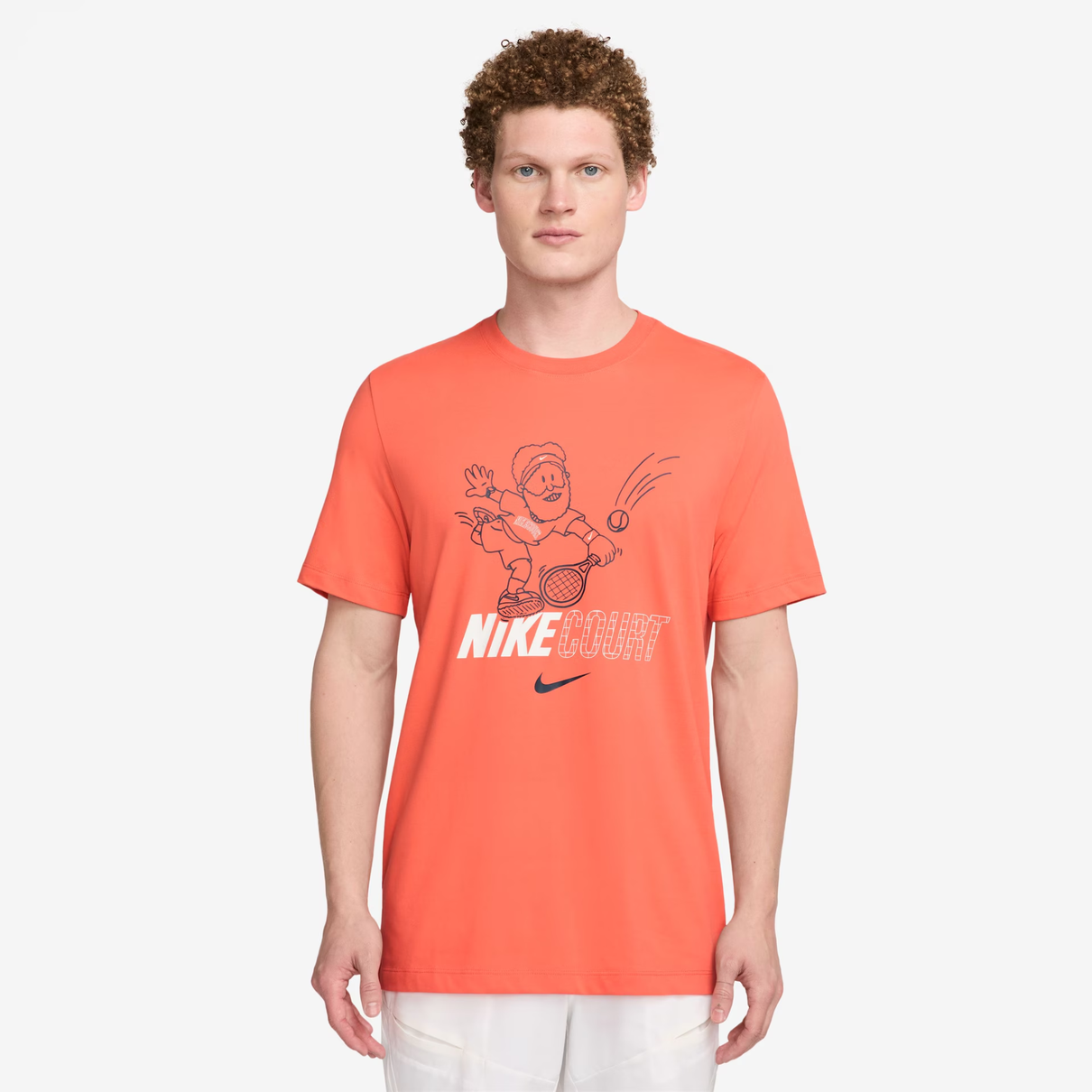 01 camiseta nike manga curta df tee vermelho