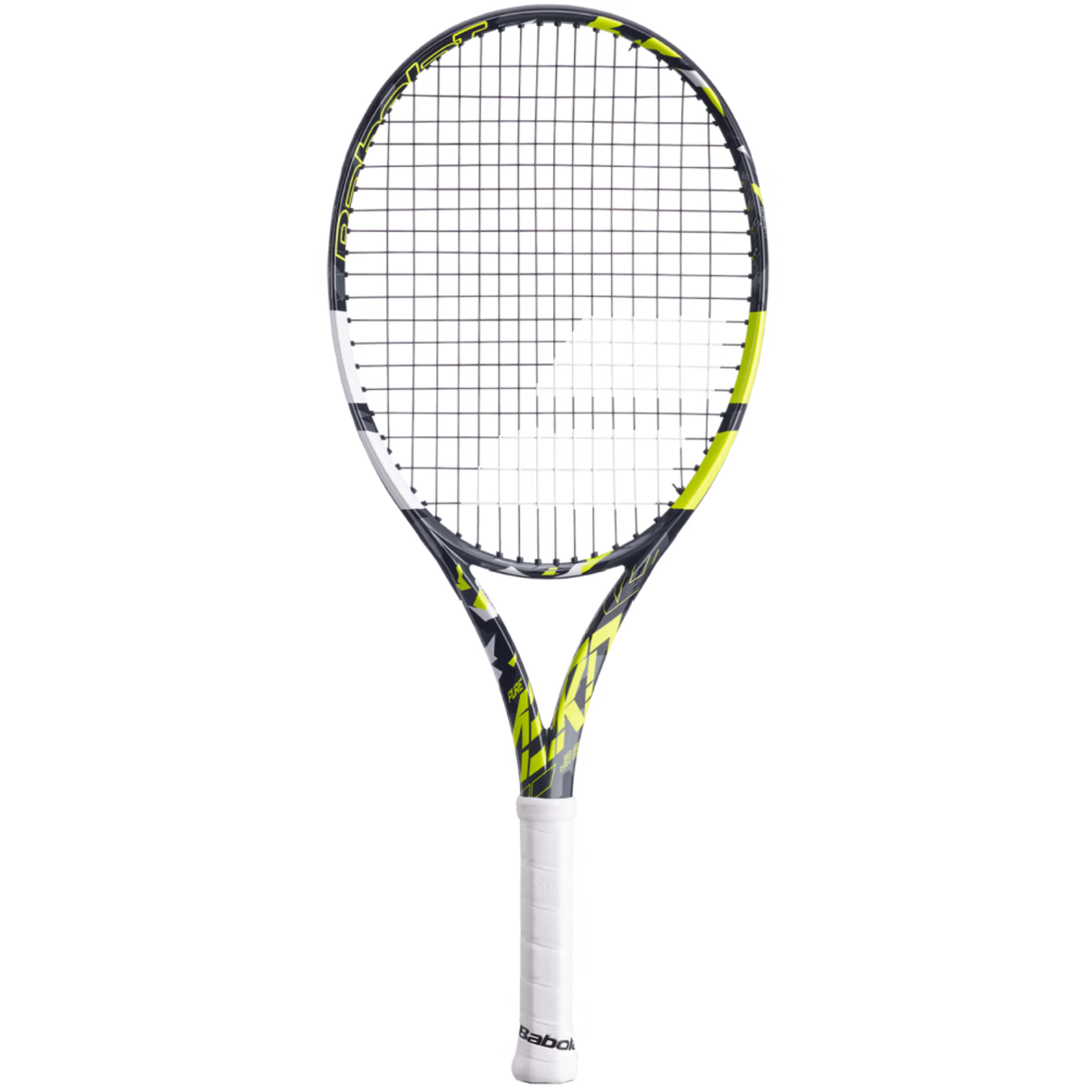 01 raquete babolat aero junior 26 preto amarelo