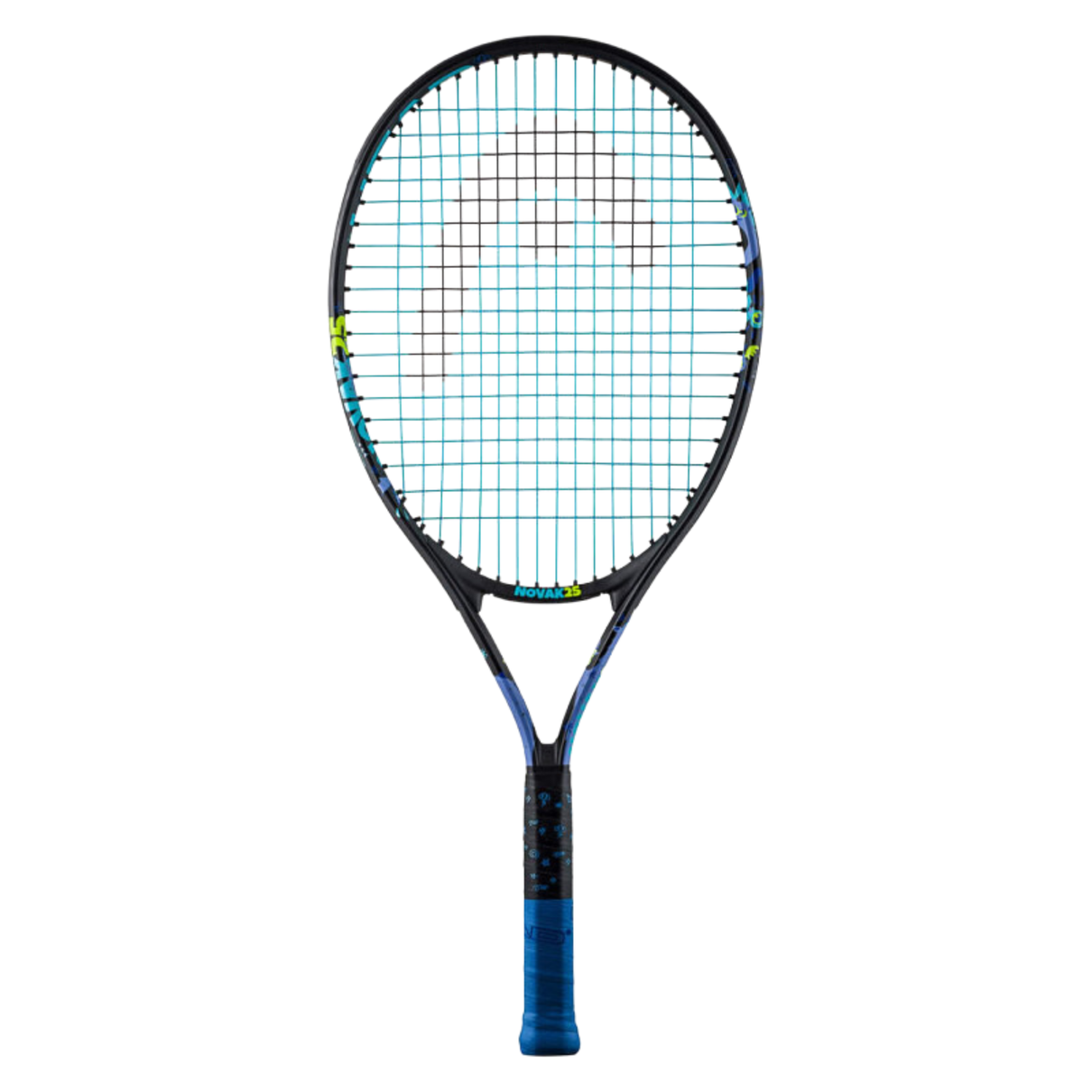 02 raquete head junior novak jr 25 preto azul