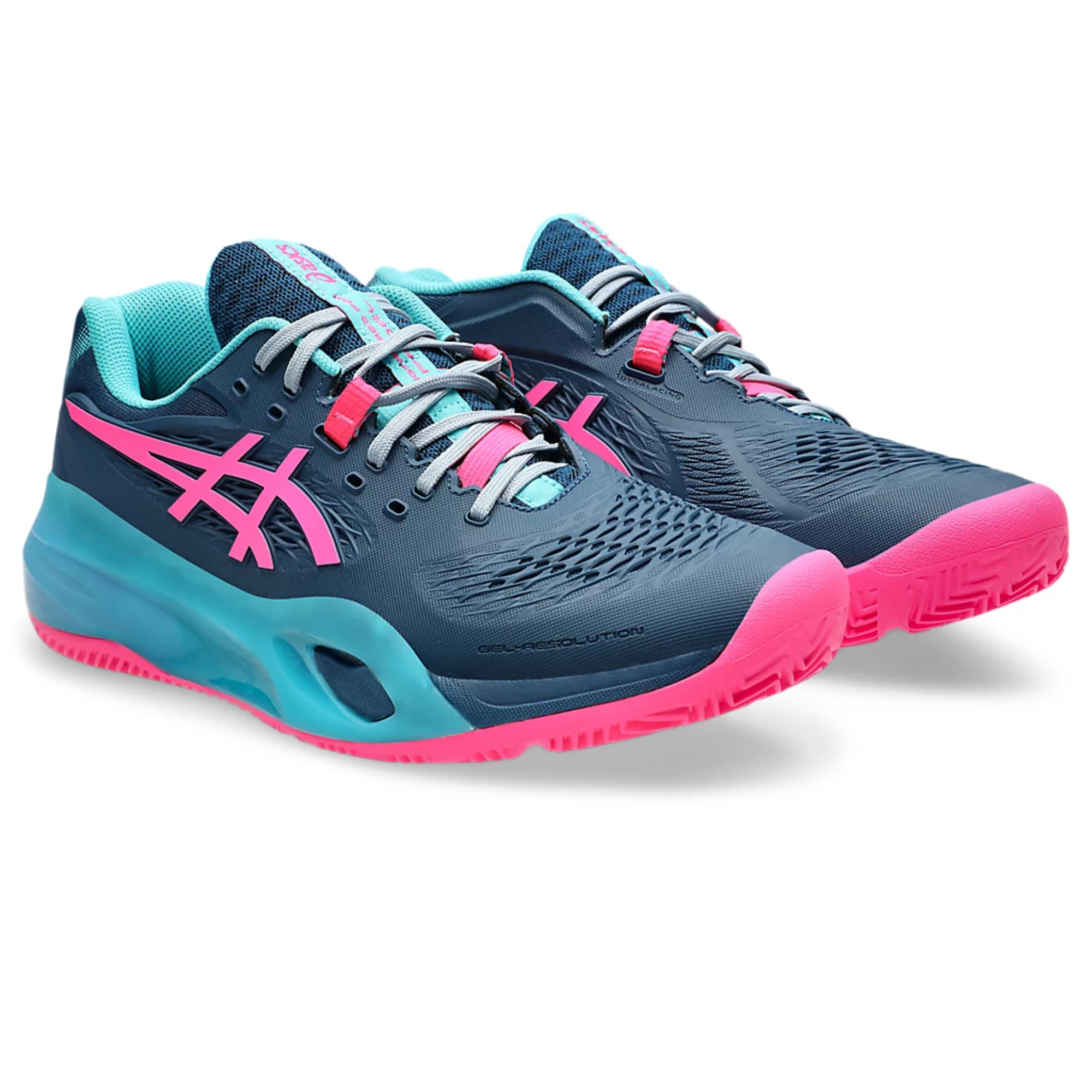 Tênis Asics Gel Resolution X Padel Azul/Pink