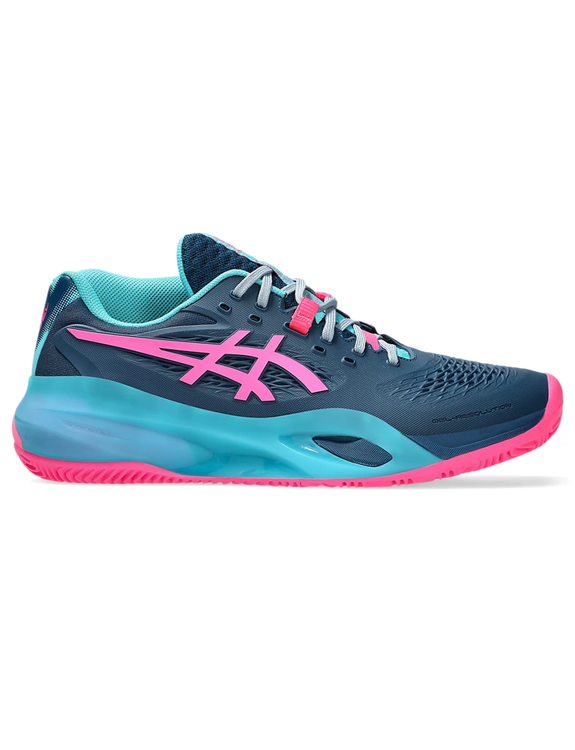 Tênis Asics Gel Resolution X Padel Azul/Pink