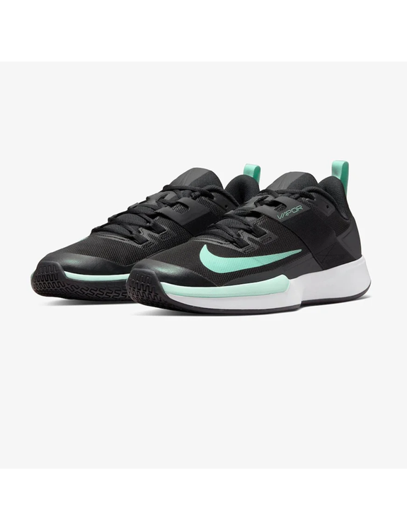 01 tenis nike vapor lite hc preto verde