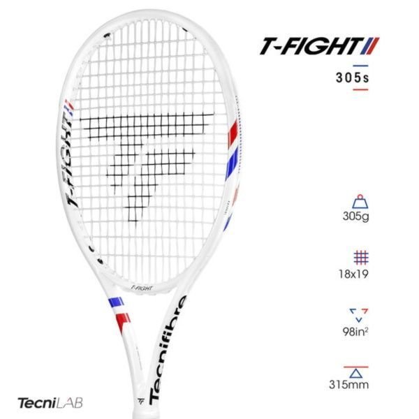 テクニファイバー T-FIGHT 305S 18×19 グリップ2 Raquete Tecnifibre Tfight V2 305S Isoflex18x19