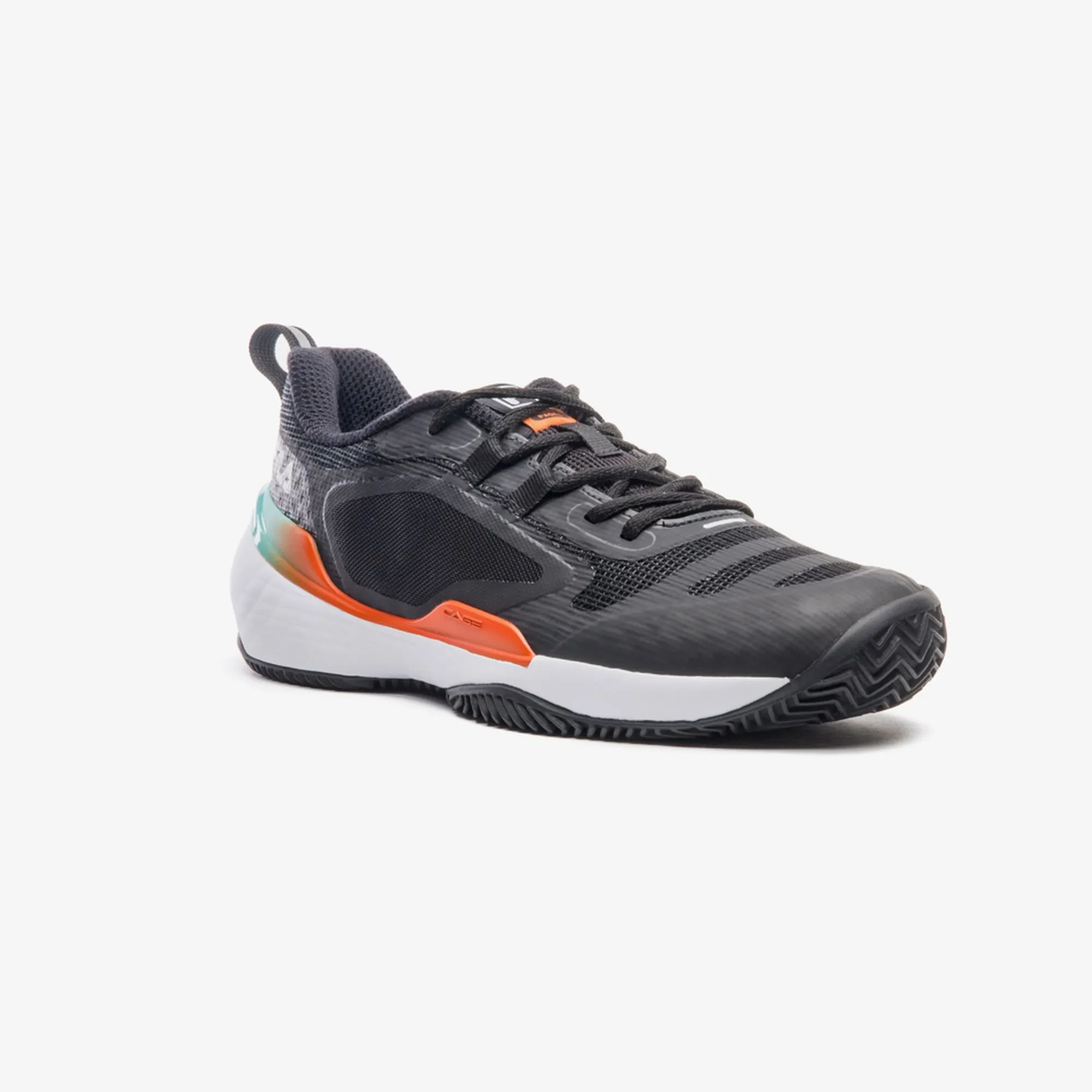 03 tenis fila winner clay preto azul laranja