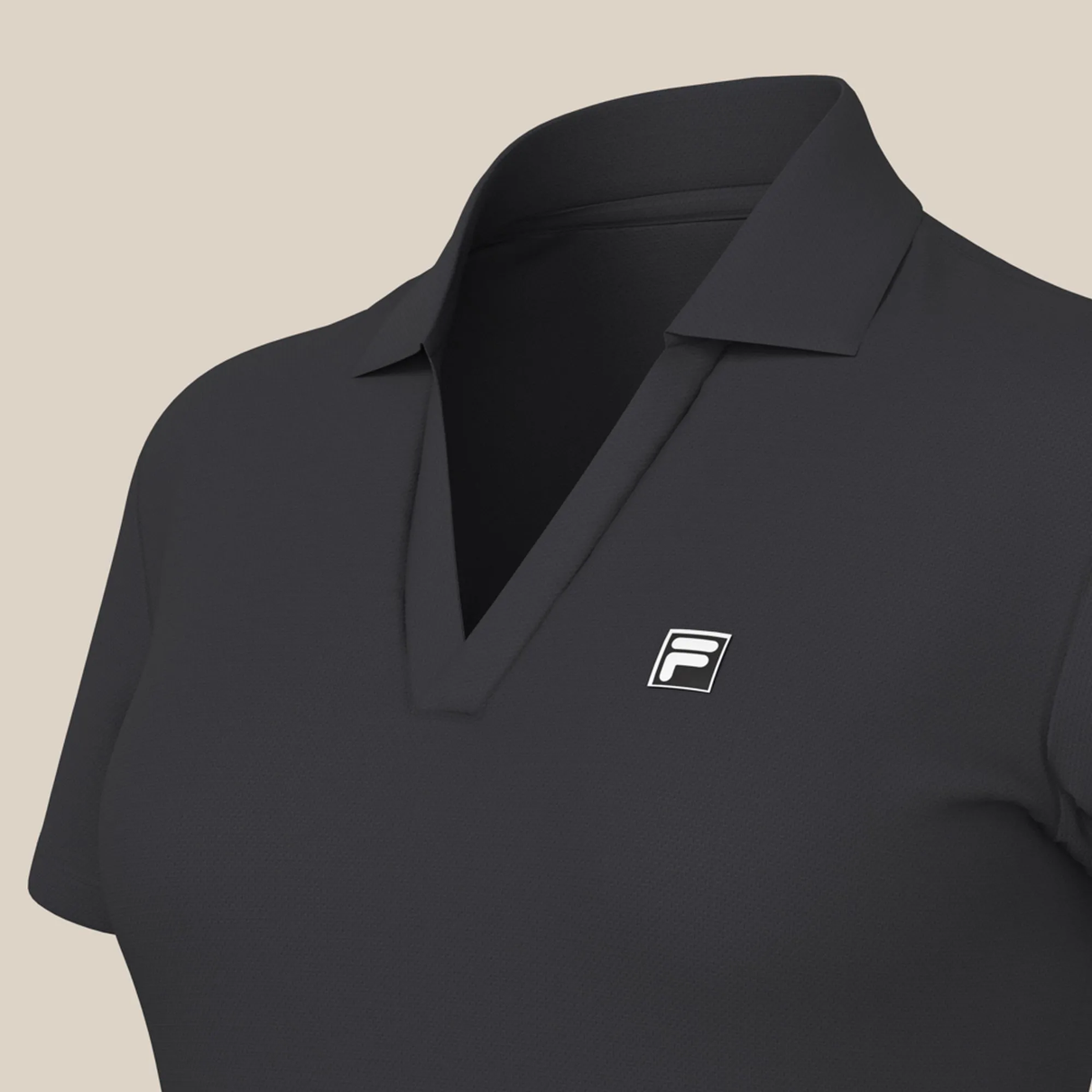 02 camisa polo fila f box tennis basic preta
