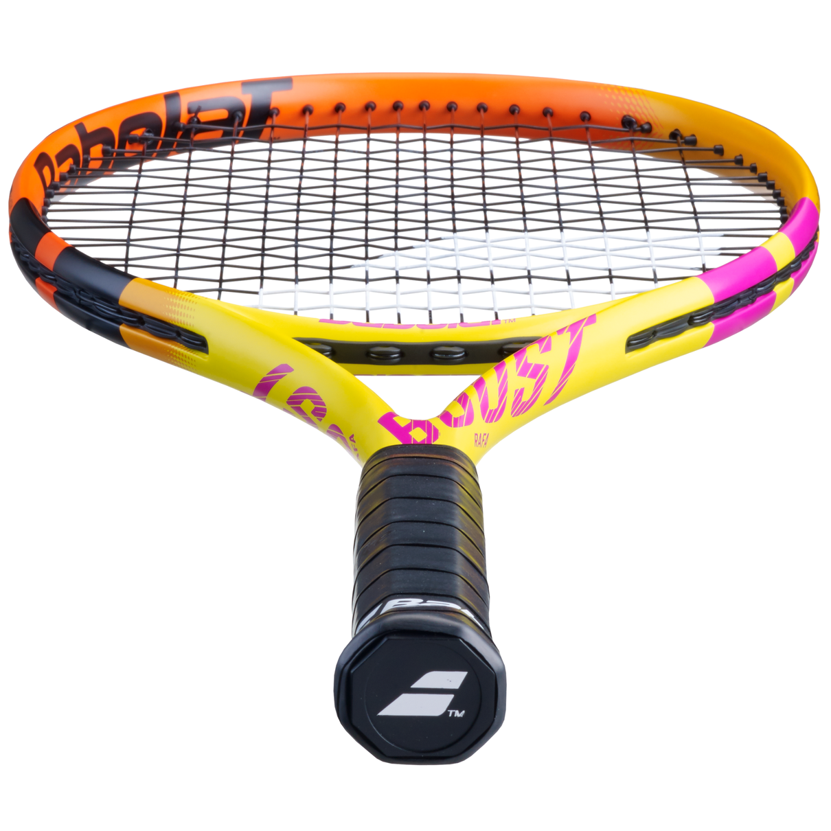 01 raquete babolat boost aero rafa roxo amarela