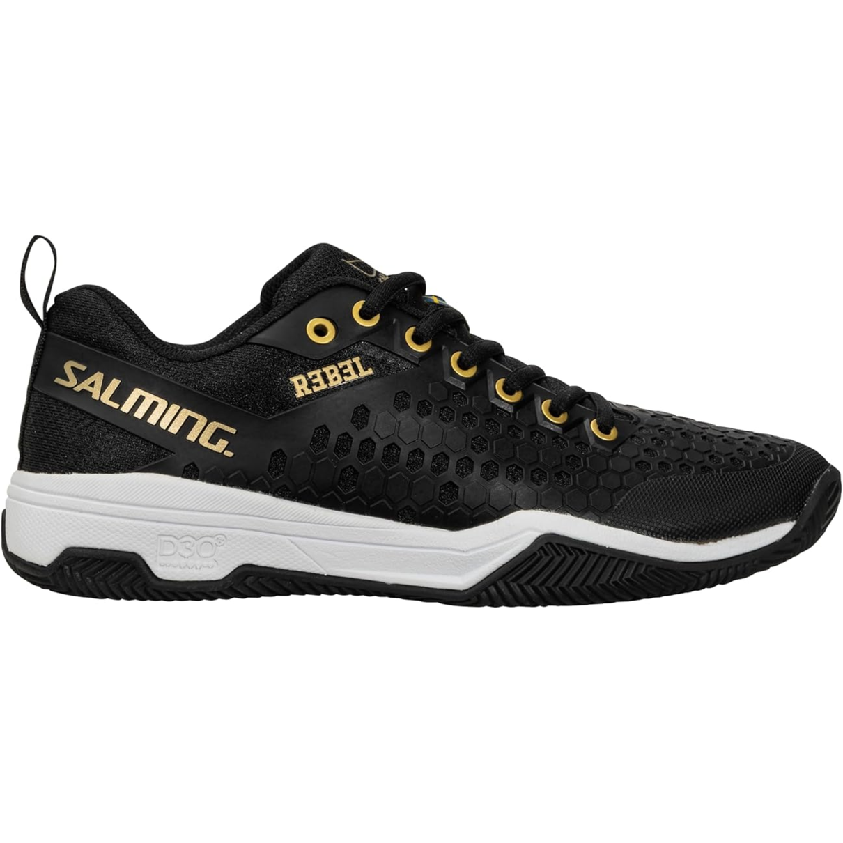 02 tenis salming rebel blk preto dourado