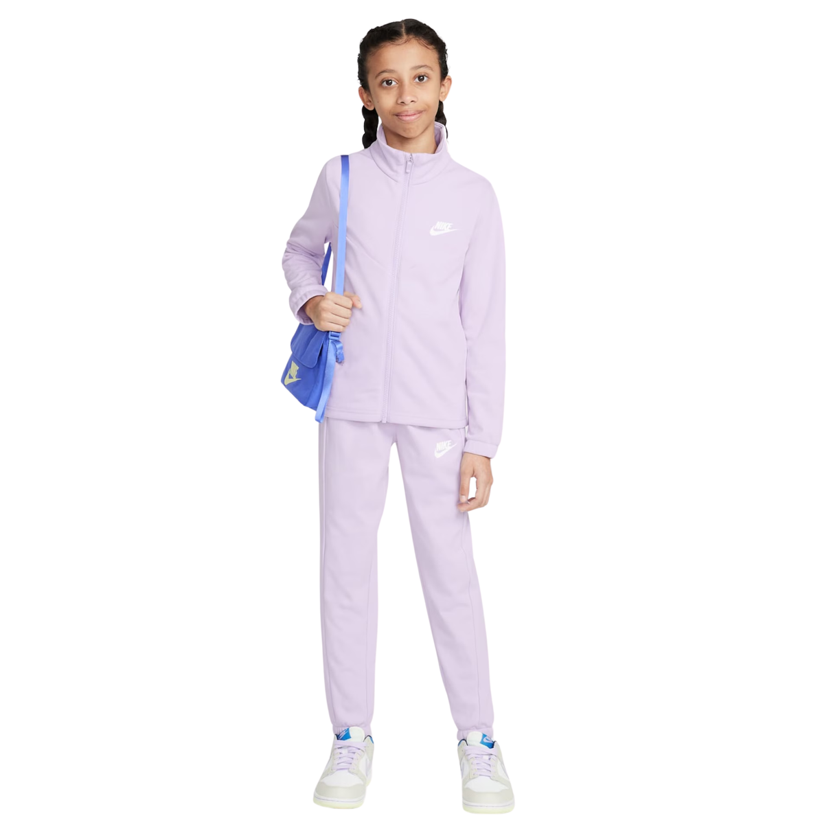 09 agasalho nike sportswear infantil roxo