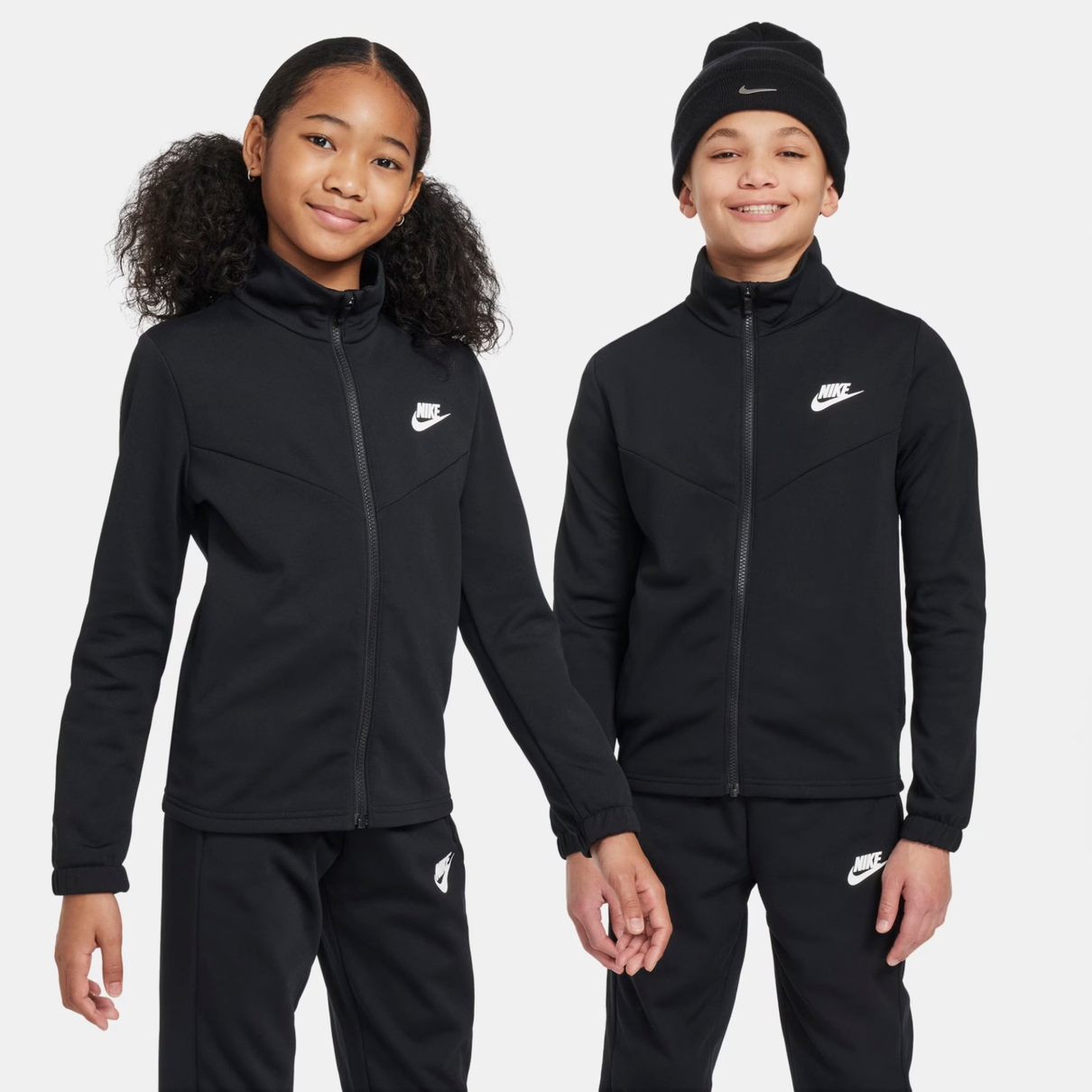06 agasalho nike sportswear infantil preto