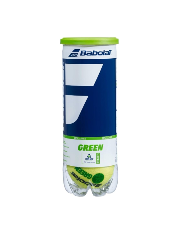 02 bola de tenis babolat green stage 1 verde 25