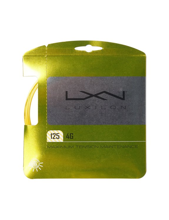 02 set de corda de tenis luxilon 4g 1 25 amarelo