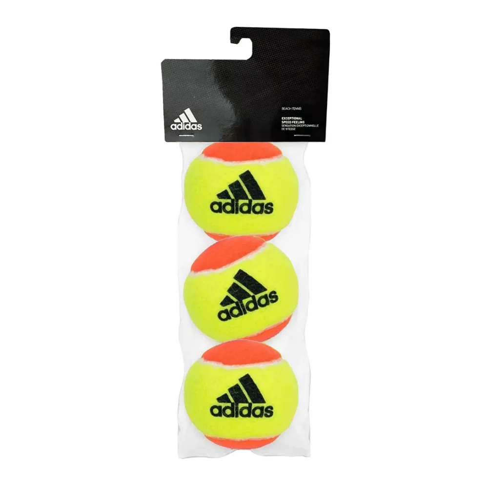 02 bola de beach tennis adidas pacote com 3