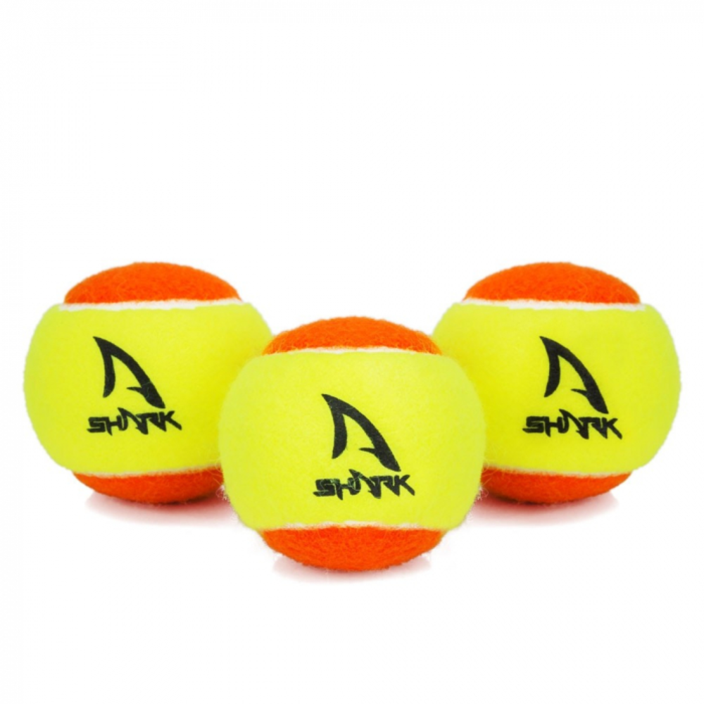 01 bola de beach tennis shark pacote com 3