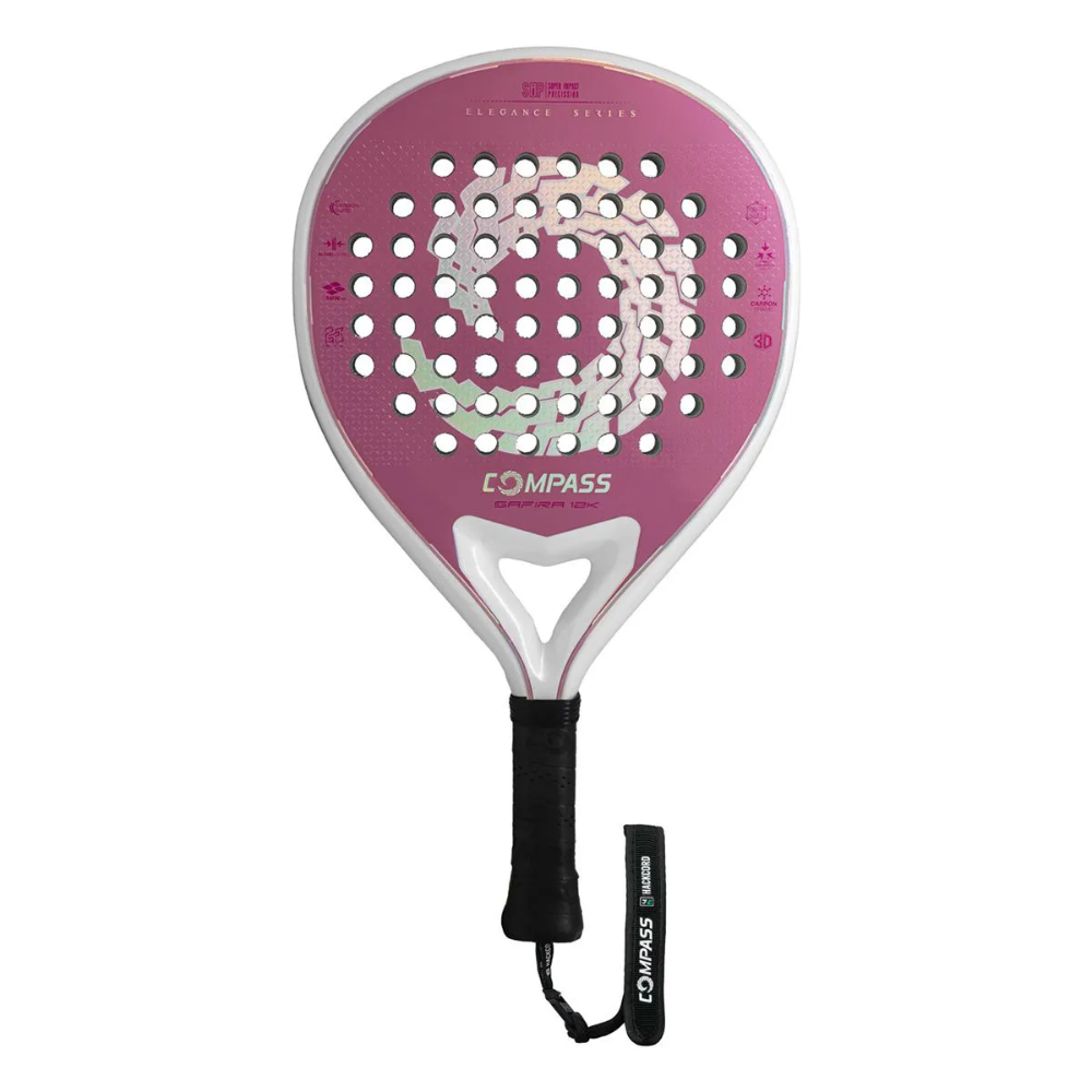 03 raquete de padel compass safira 12k