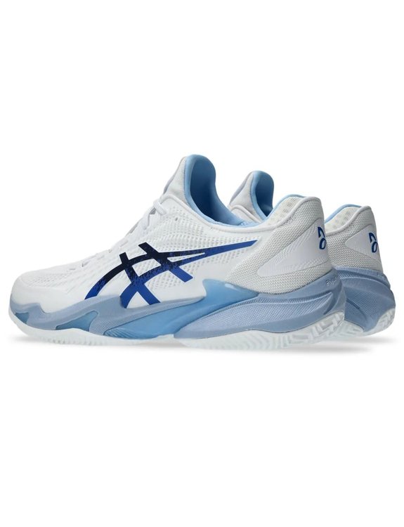 Tênis Asics Court FF 3 Novak Clay Branco/Azul