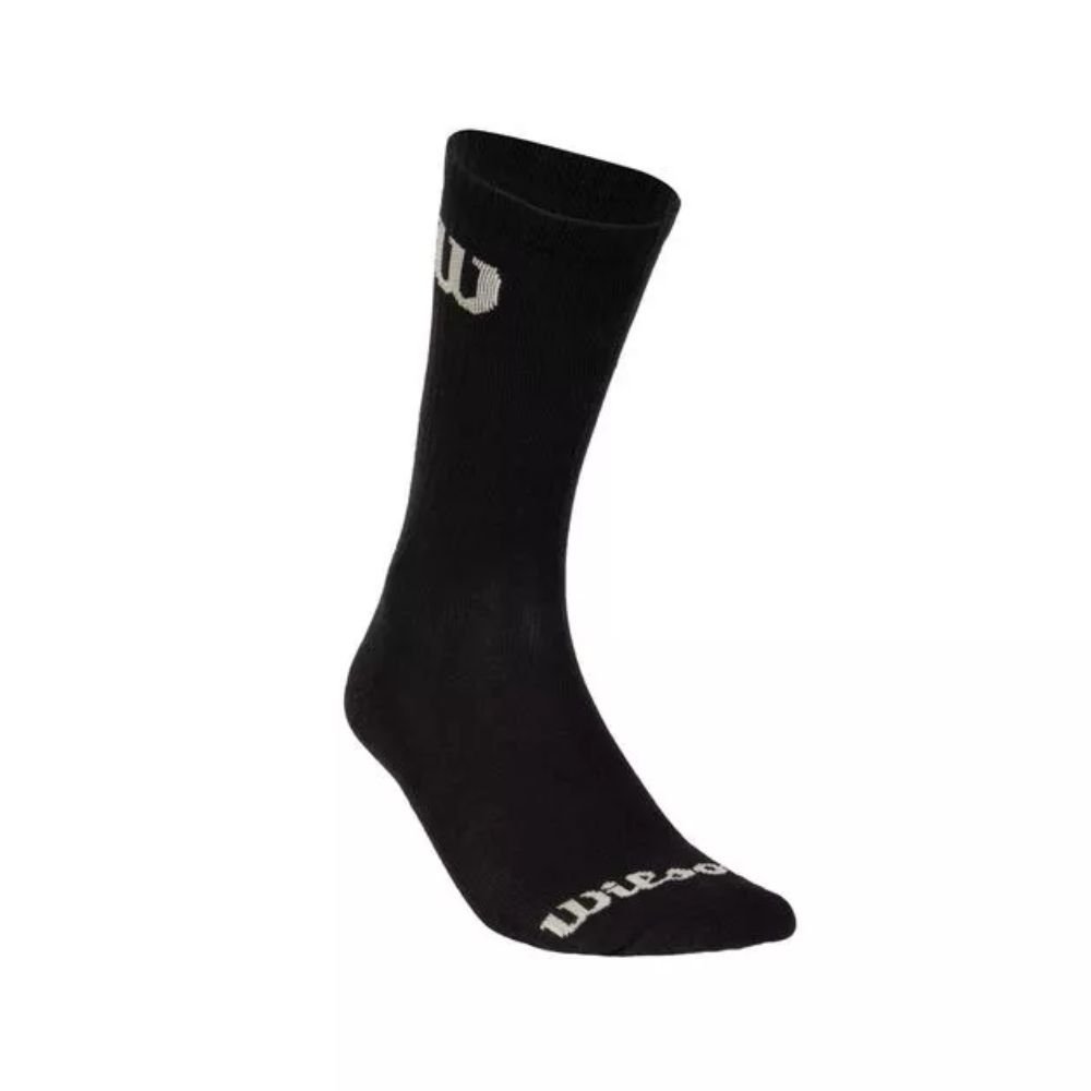 01 meia wilson cano alto logo preto 39 43