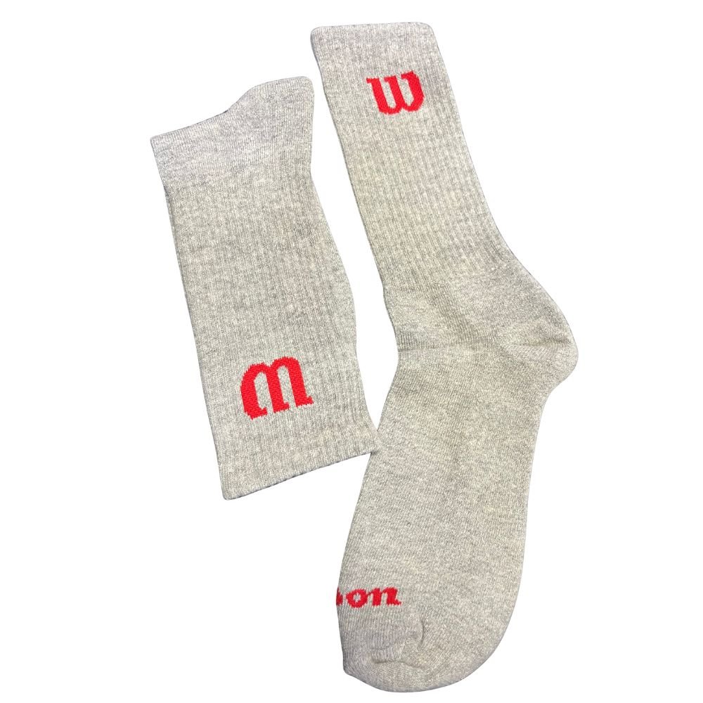 05 meia wilson cano alto logo cinza 39 43