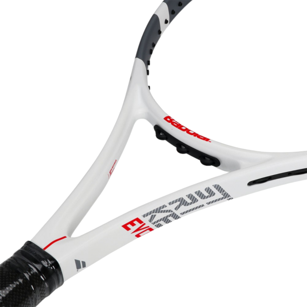 02 raquete babolat strike evo unstrung branco