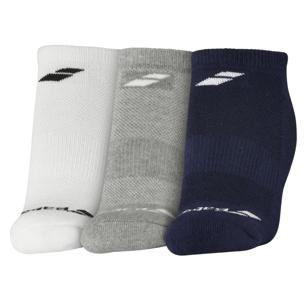 02 meia babolat invisible pack mescla 35 38