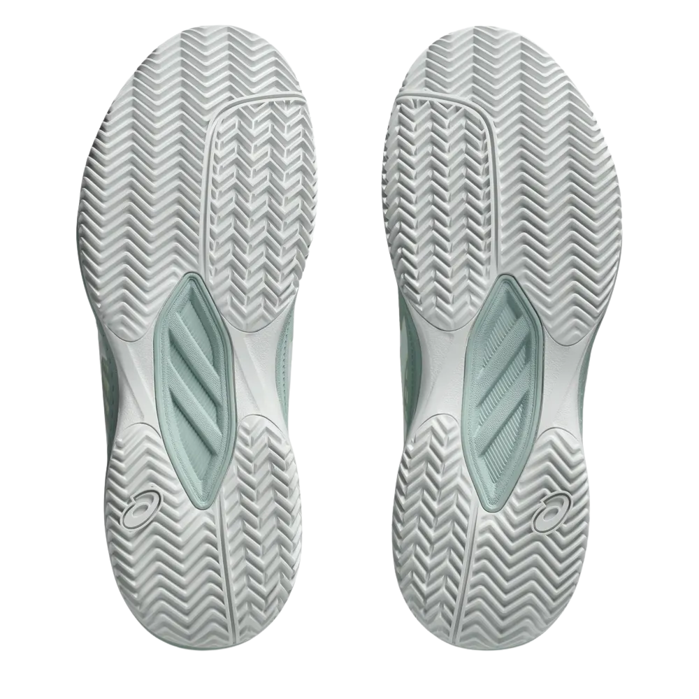 02 tenis asics gel slide clay verde branco