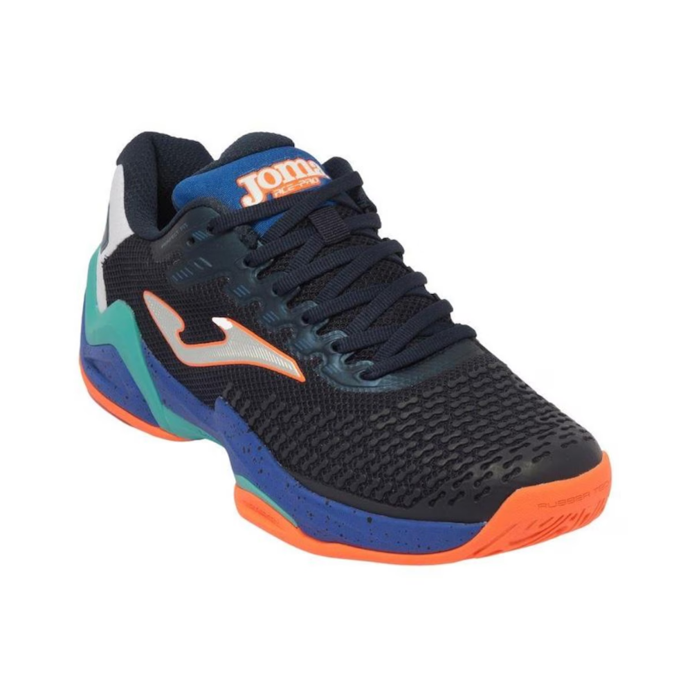 03 tenis joma ace pro all court azul laranja