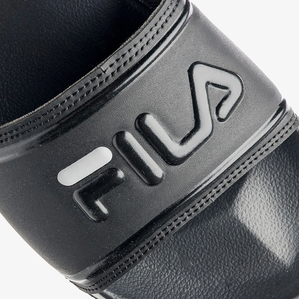 06 chinelo fila drifter stripes preto cinza