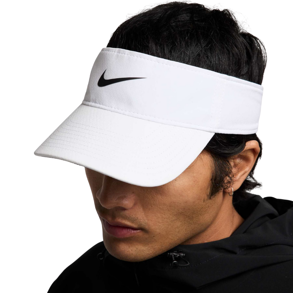 02 viseira nike dri fit ace visor unissex branco