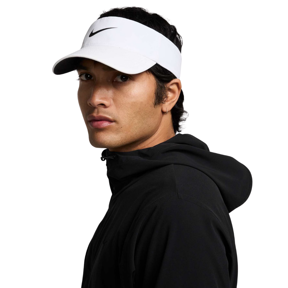 03 viseira nike dri fit ace visor unissex branco