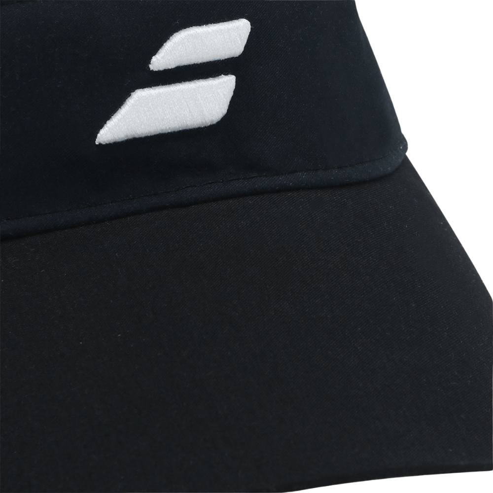 01 viseira babolat elastic visor preto branco