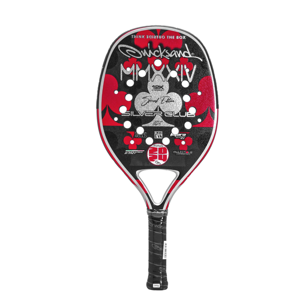 14 raquete de beach tennis quicksand silver club ed