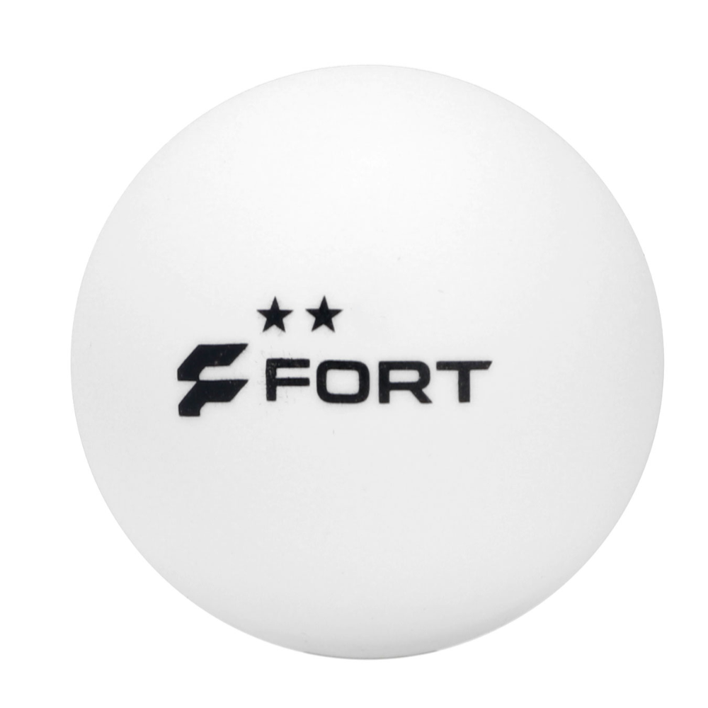 01 bola de tenis de mesa fort 2 estrelas branca c 6
