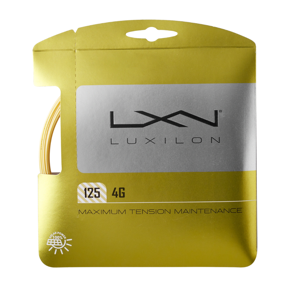 05 set de corda de tenis luxilon 4g 1 25 amarelo