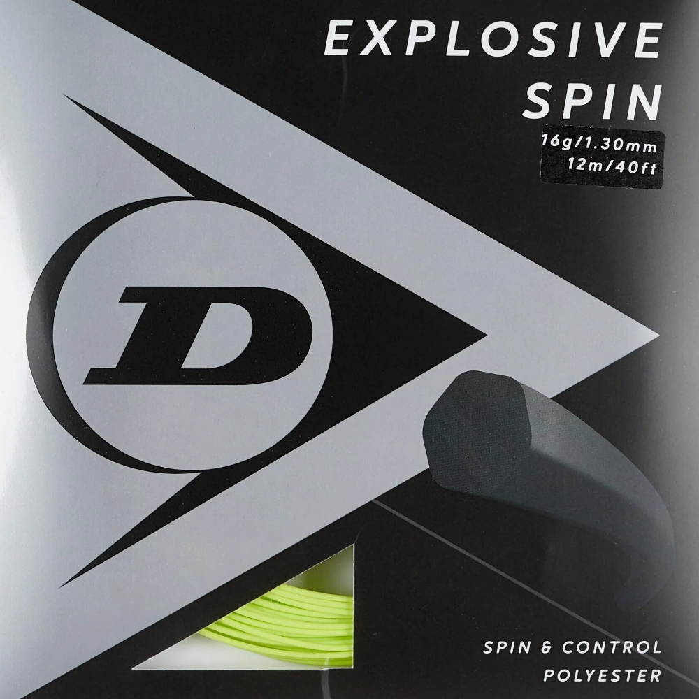01 set de corda de tenis dunlop explosive spin 1 30