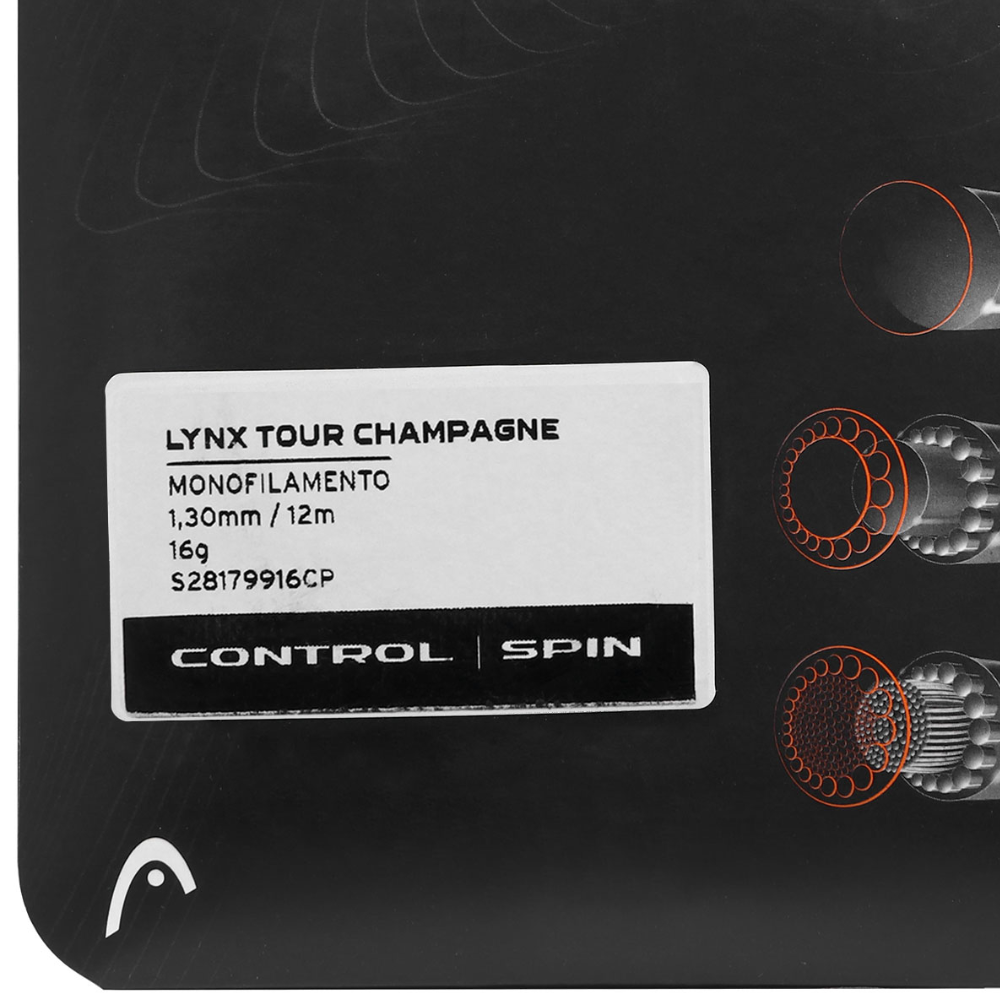 01 set de corda de tenis head lynx tour 1 30 champagne