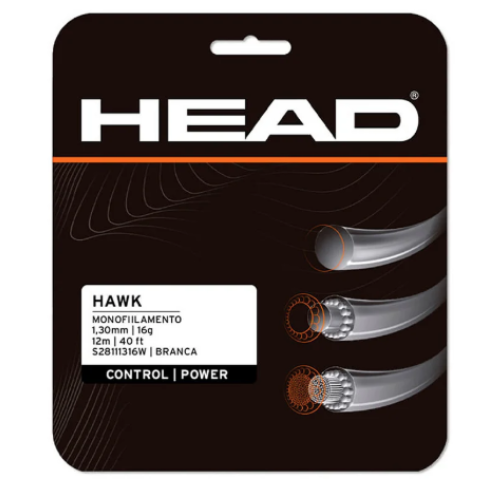 03 set de corda de tenis head hawk 1 30 branco
