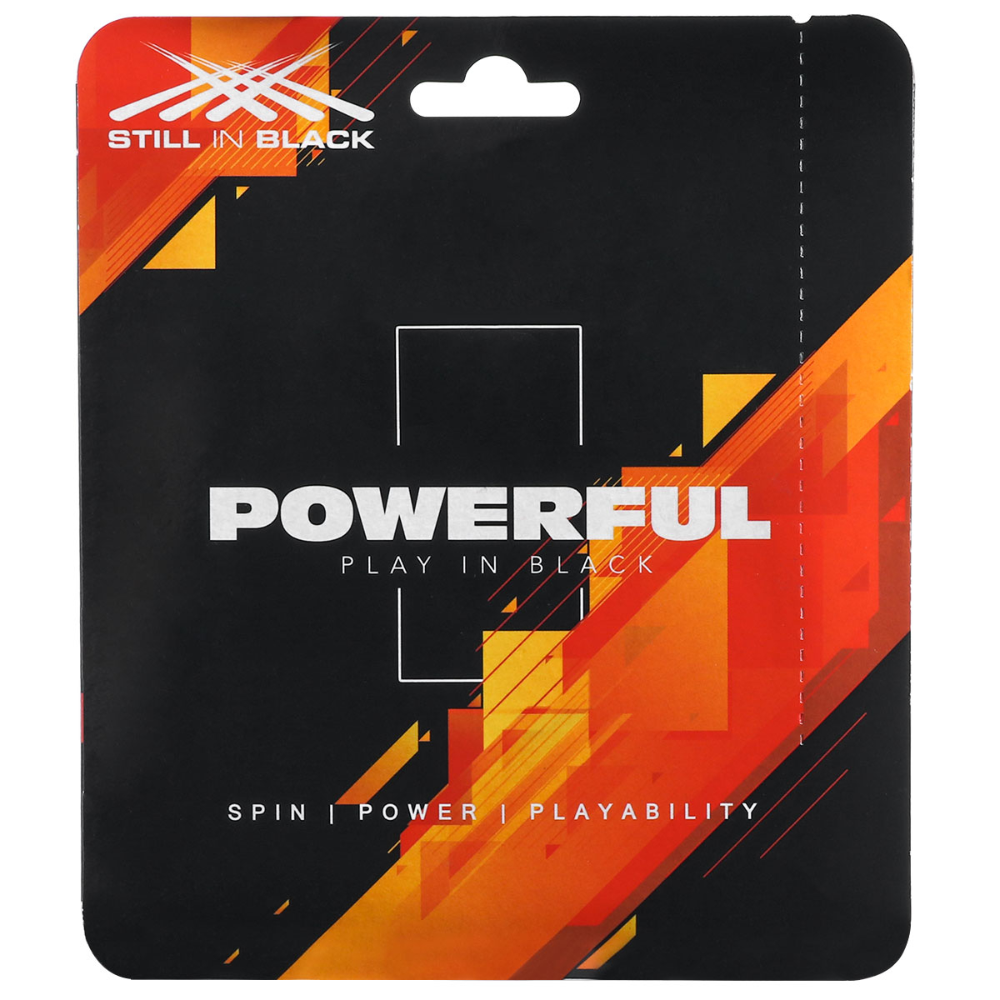 01 set corda de tenis still in black powerful pr 1 23