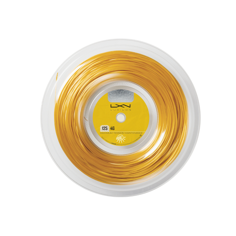 02 rolo de corda de tenis luxilon 4g 1 25 amarelo