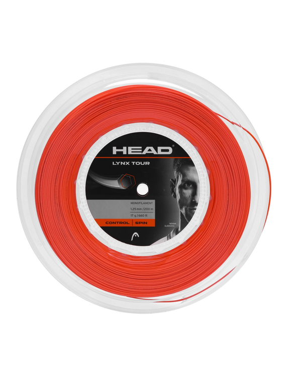 Rolo de Corda de Tenis Head Lynx Tour 1.25 Laranja