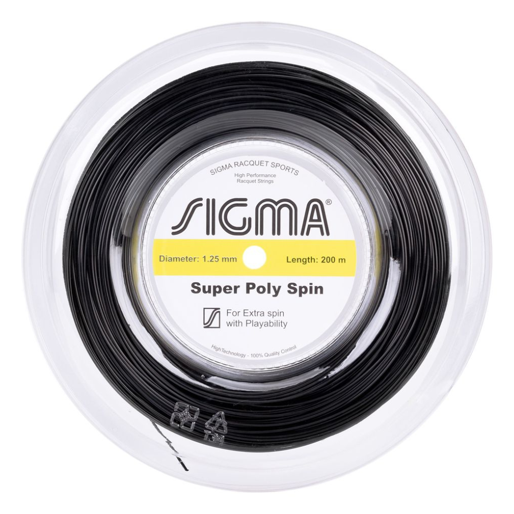 03 rolo de corda de tenis sigma s poly spin 1 25 preto