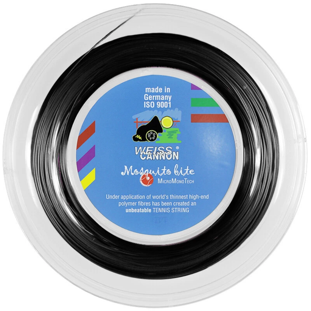 03 rolo de corda de tenis weiss cannon mosquito preto