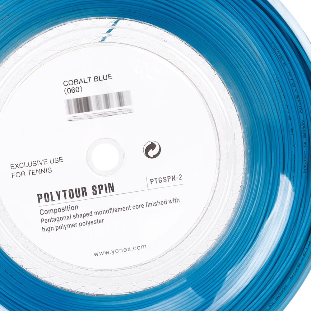 01 rolo de corda de tenis yonex poly tour spin azul
