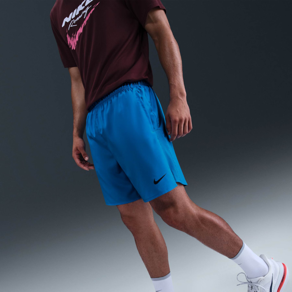 01 bermuda nike challenger 7in masculino azul