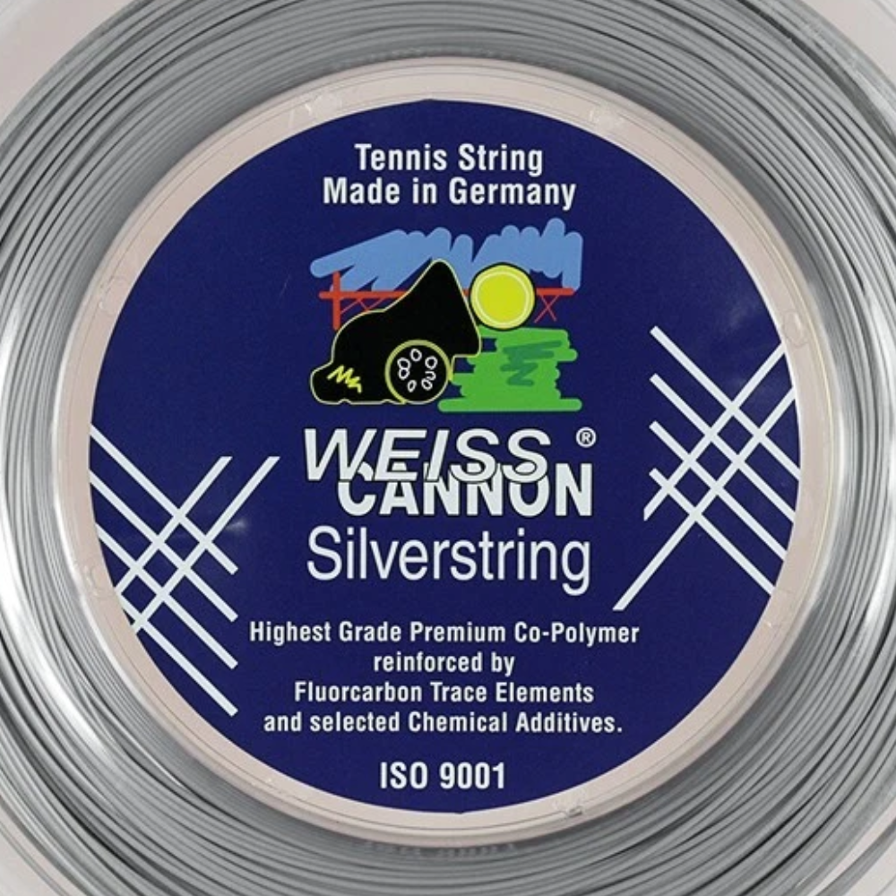 02 rolo de corda de tenis weiss cannon silverstring 1 25